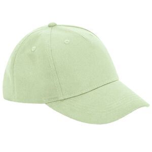 Beechfield 5 Panel Cotton Baseball Cap / Pistachio